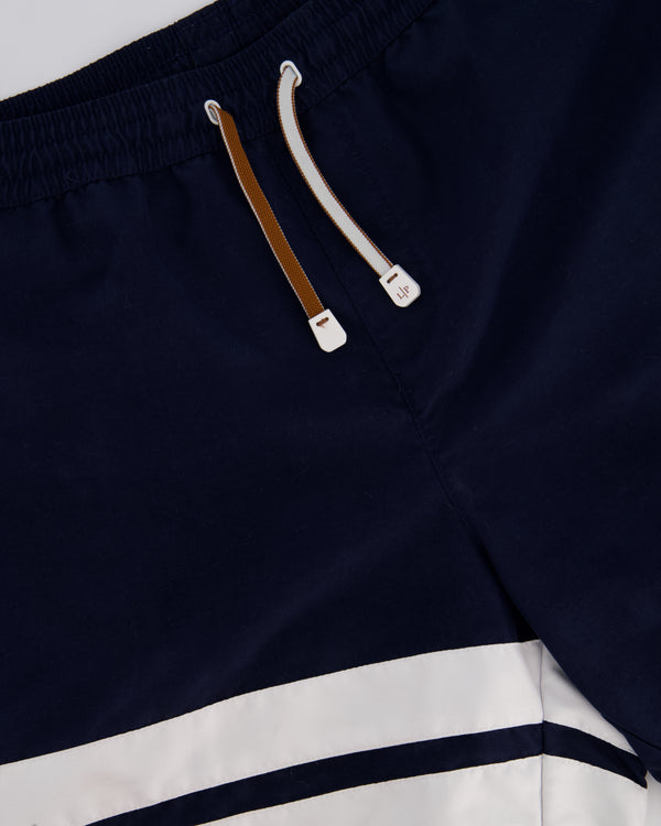 Loro Piana Blue Menswear Striped Swim Shorts Size M