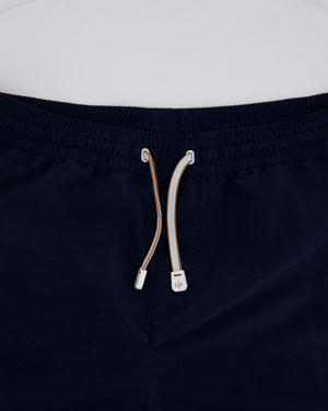 Loro Piana Blue Menswear Striped Swim Shorts Size M