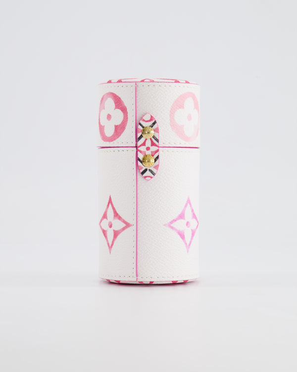 Louis Vuitton White and Pink Monogram By the Pool Perfume Case