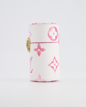 Louis Vuitton White and Pink Monogram By the Pool Perfume Case