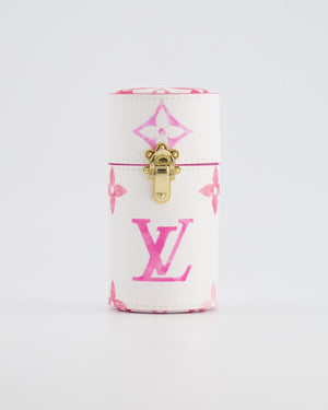 Louis Vuitton White and Pink Monogram By the Pool Perfume Case