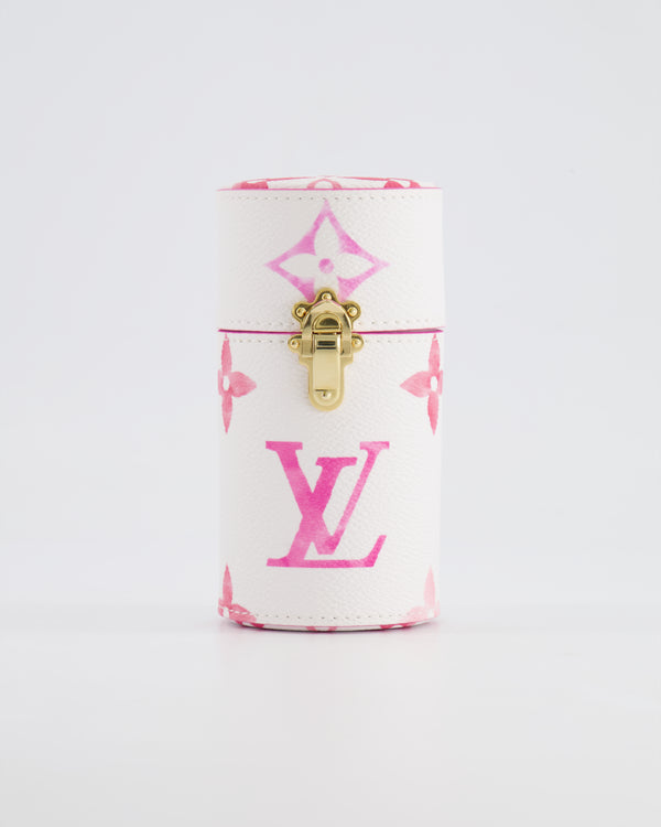 Louis Vuitton White and Pink Monogram By the Pool Perfume Case