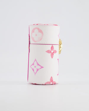Louis Vuitton White and Pink Monogram By the Pool Perfume Case