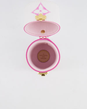 Louis Vuitton White and Pink Monogram By the Pool Perfume Case