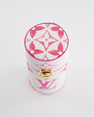 Louis Vuitton White and Pink Monogram By the Pool Perfume Case