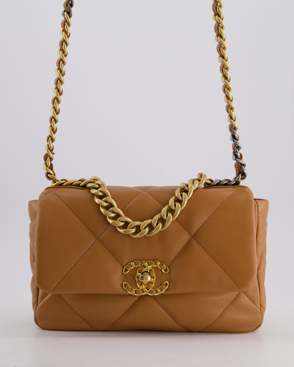 *HOT COLOUR* Chanel Caramel Small 19 Bag in Lambskin Leather with Mixed Hardware