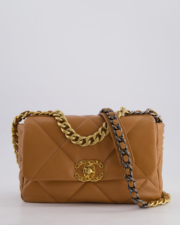 *HOT COLOUR* Chanel Caramel Small 19 Bag in Lambskin Leather with Mixed Hardware