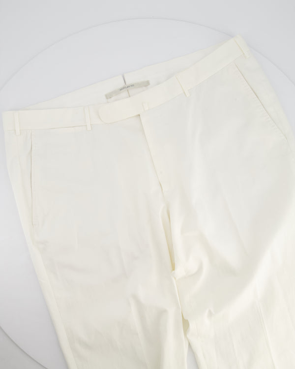 Ermenegildo Zegna Menswear White Chino Trousers  IT 54 (UK 44)