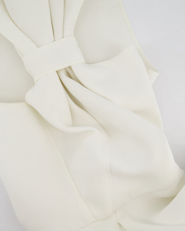 Maticevski White 'Le Baiser' High Neck Maxi Dress Size UK 10 RRP £2,420
