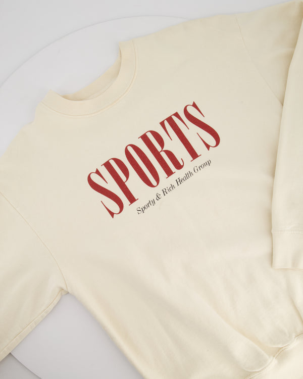 Sporty & Rich Beige Crewneck Size S (UK 6/8)