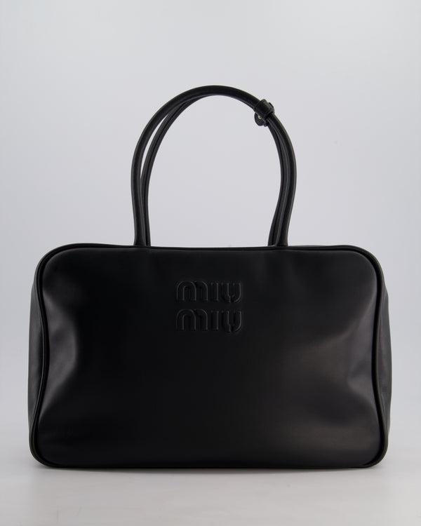 Miu Miu Black Clafskin Large Leather Beau Bag RRP £2,700