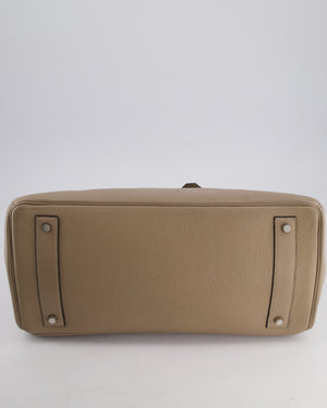 *COLLECTORS* Hermès Birkin JPG Bag in Gris Tortourelle Clemence Leather with Palladium Hardware