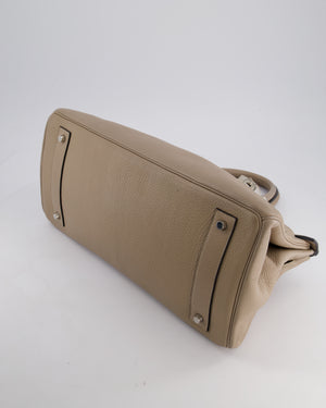 *COLLECTORS* Hermès Birkin JPG Bag in Gris Tortourelle Clemence Leather with Palladium Hardware