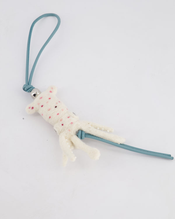 Loewe White Squid Wool and Leather Key Charm RRP £765