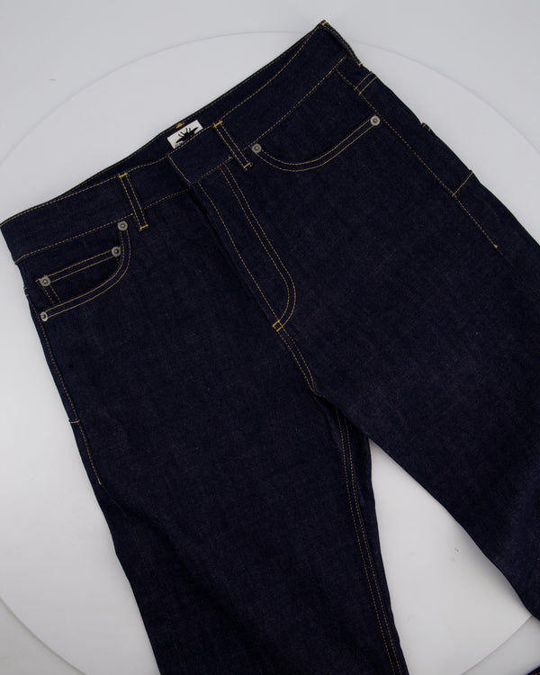 Christian Dior Dark Blue Denim Jeans with Monogram Logo Detail Size FR 34 (UK 6)