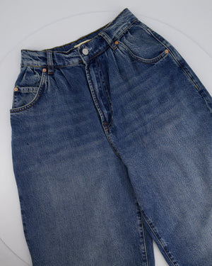 Grlfrnd Blue Waist High Wasted Jeans Size 26 (UK 8)