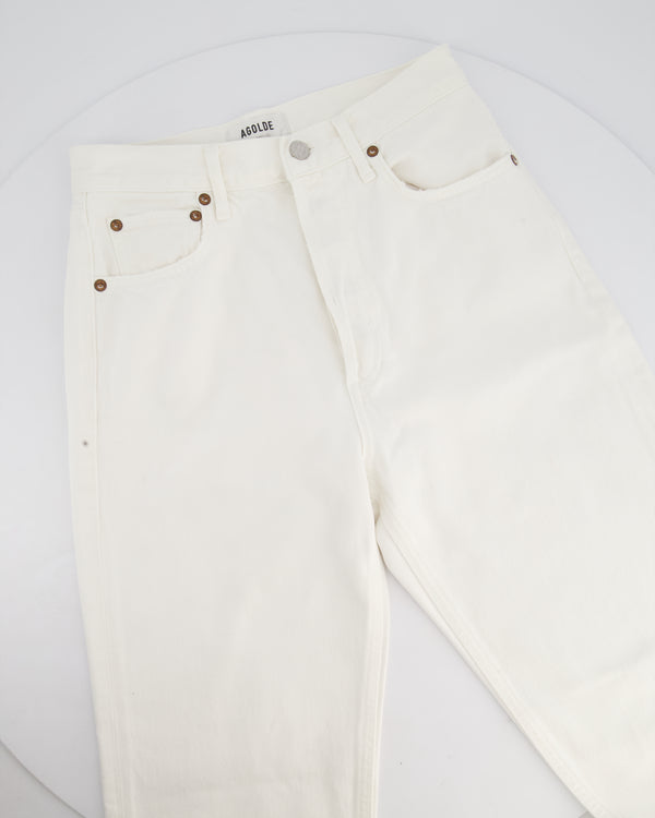 Agolde White Waist Straight-Leg Jeans Size 25 (UK 6)
