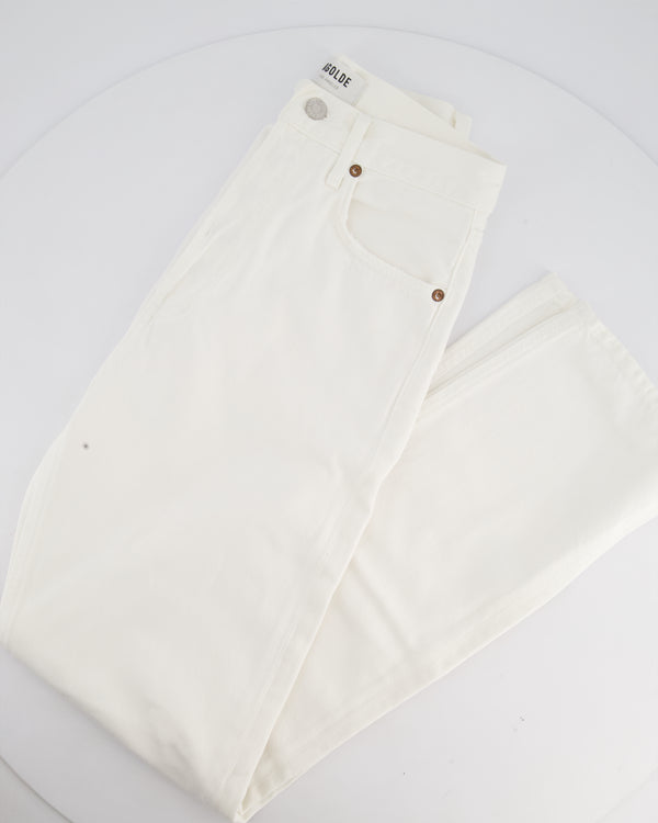 Agolde White Waist Straight-Leg Jeans Size 25 (UK 6)