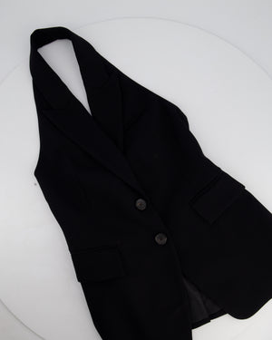 A.L.C Black Tailored Waistcoat and Wide Leg Trouser Set Top Size US 0 (UK 4) Trousers Size US 2 (UK 6)