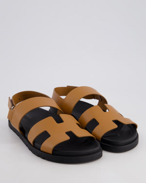 Hermès Naturel Genius Sandals in Leather Size EU 37 RRP £790