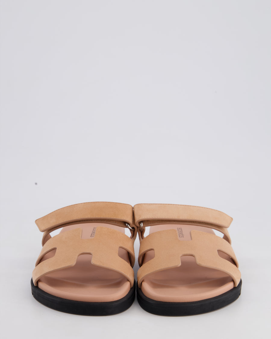 * HOT* Hermès Nude Pink Chypre Sandals in Suede Size EU 37 RRP £780