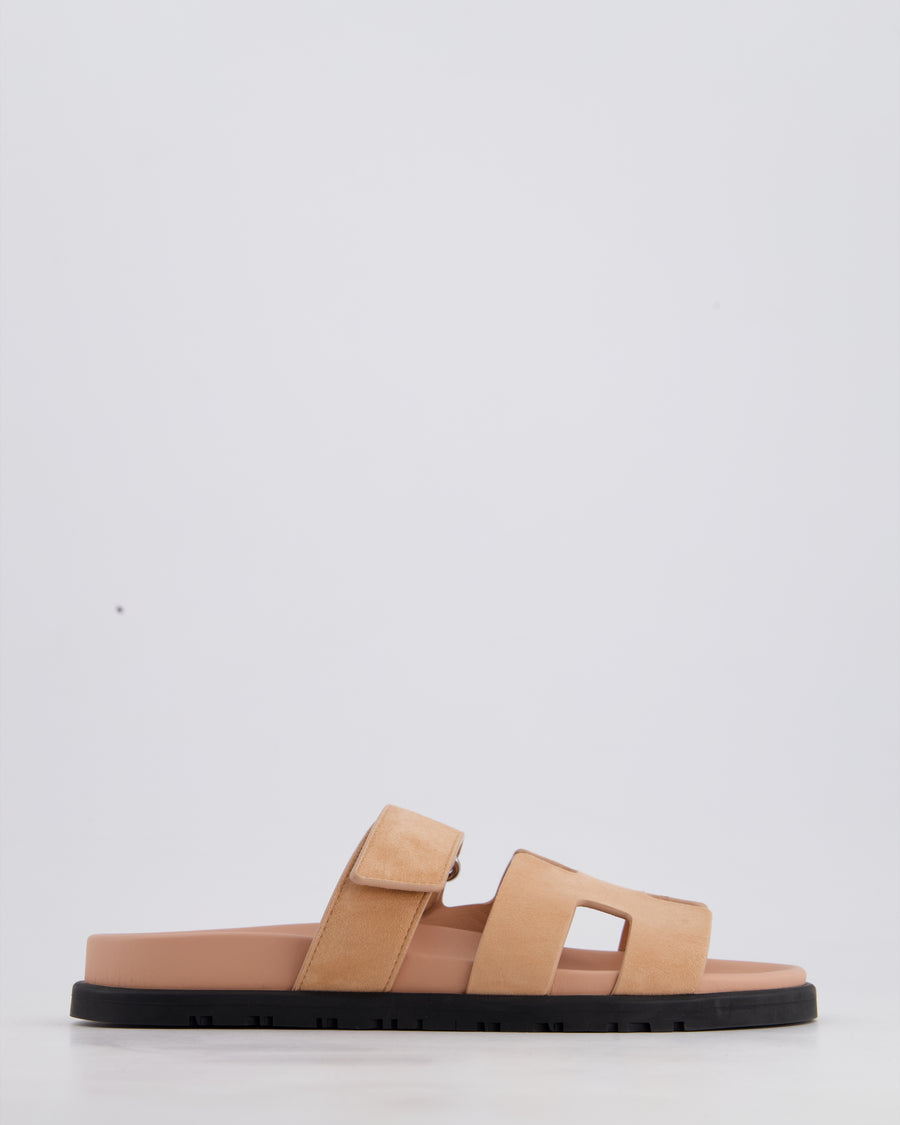 * HOT* Hermès Nude Pink Chypre Sandals in Suede Size EU 37 RRP £780