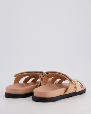 * HOT* Hermès Nude Pink Chypre Sandals in Suede Size EU 37 RRP £780