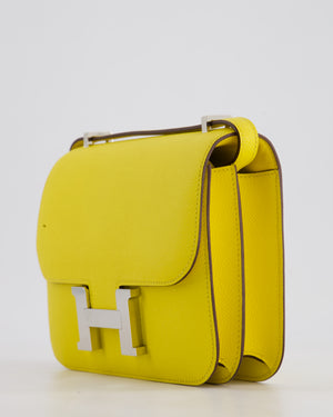 Hermès Constance III Mini 18cm Miroir Bag in Jaune De Naples Epsom Leather with Palladium Hardware