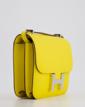 Hermès Constance III Mini 18cm Miroir Bag in Jaune De Naples Epsom Leather with Palladium Hardware
