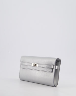 *SUPER RARE* Hermès Kelly To Go Bag in Argent Chevre Chamkila Leather with Palladium Hardware