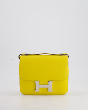Hermès Constance III Mini 18cm Miroir Bag in Jaune De Naples Epsom Leather with Palladium Hardware