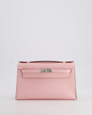 *HOT COLOUR* Hermès Mini Kelly Pochette Bag in Rose Sakura Swift Leather with Palladium Hardware