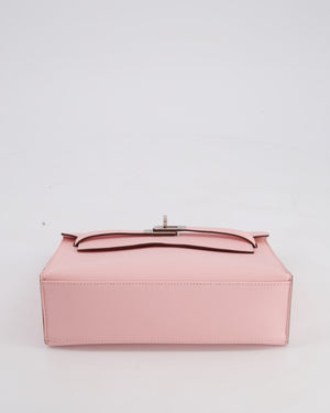 *HOT COLOUR* Hermès Mini Kelly Pochette Bag in Rose Sakura Swift Leather with Palladium Hardware