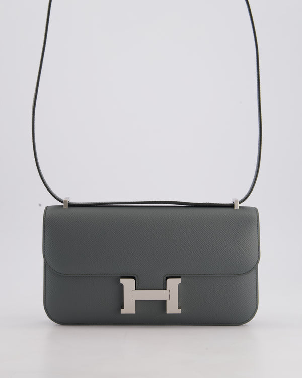 *NEW RELEASE* Hermès Constance 1-Elan Miroir Bag in Vert Amande Epsom Leather with Palladium Hardware