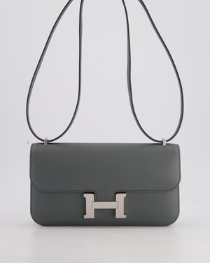 *NEW RELEASE* Hermès Constance 1-Elan Miroir Bag in Vert Amande Epsom Leather with Palladium Hardware
