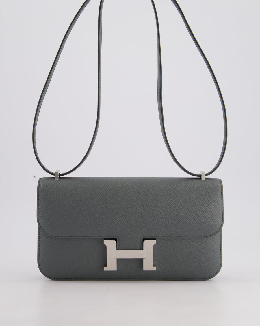 *NEW RELEASE* Hermès Constance 1-Elan Miroir Bag in Vert Amande Epsom Leather with Palladium Hardware