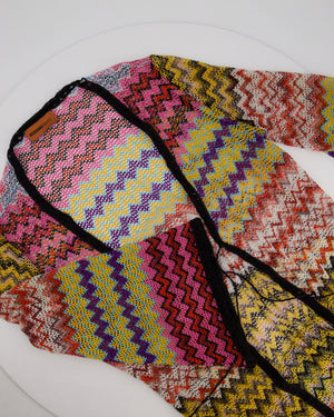 Missoni MARE Multicolour Beach Cover-Up with Matching Headband Set Size IT 42 (UK 10)