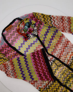 Missoni MARE Multicolour Beach Cover-Up with Matching Headband Set Size IT 42 (UK 10)