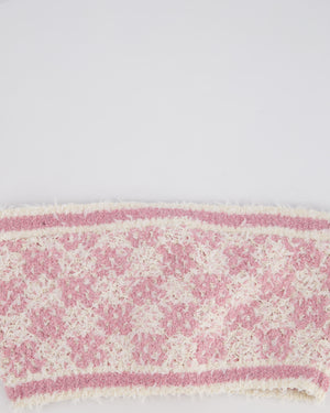 Chanel Pink & White Patterned Mini Bandeau Top Size FR 34 (UK 6)