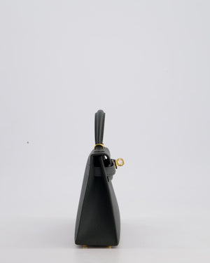 Hermès Mini Kelly II 20cm Bag In Vert Mangrove Epsom Leather with Gold Hardware