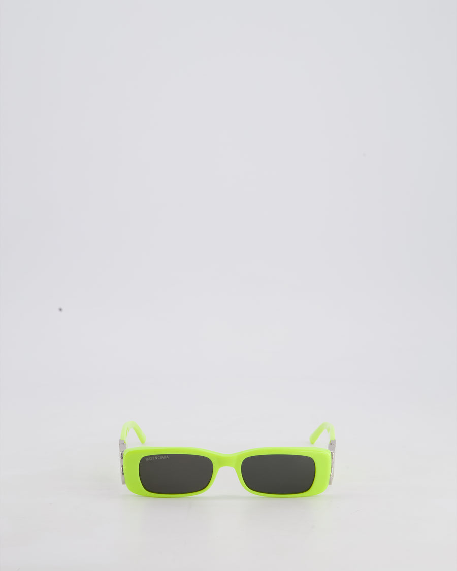 Balenciaga Neon Yellow Acetate Dynasty Sunglassess