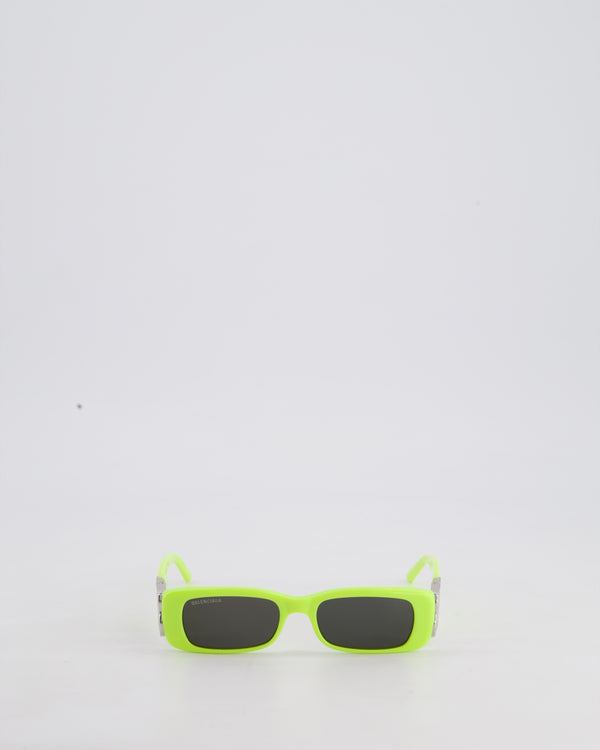 Balenciaga Neon Yellow Acetate Dynasty Sunglassess
