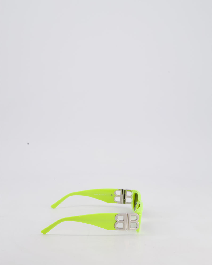 Balenciaga Neon Yellow Acetate Dynasty Sunglassess