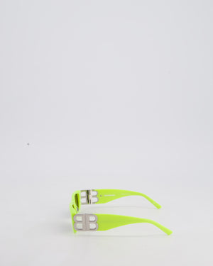 Balenciaga Neon Yellow Acetate Dynasty Sunglassess