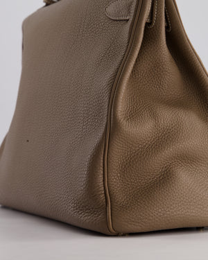 Hermès Kelly 40cm Retourne Bag in Etoupe Togo Leather with Gold Hardware