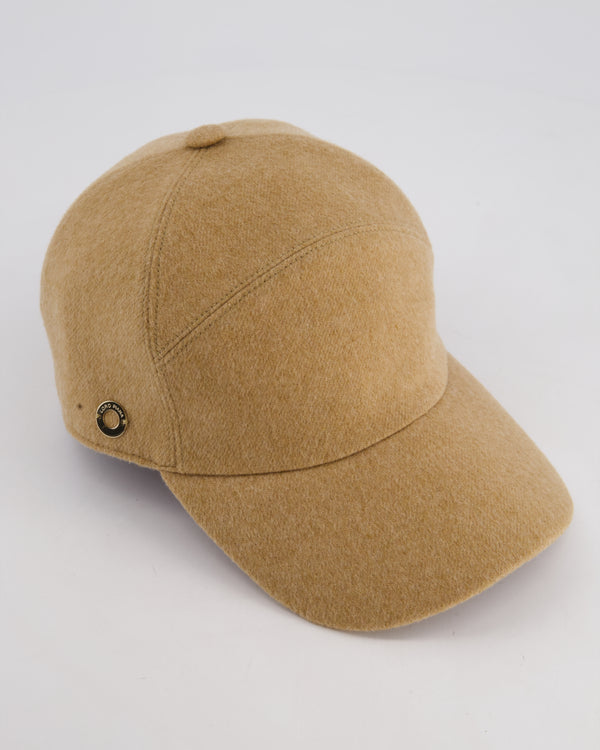 Loro Piana Beige Storm System Cashmere Cap Size M