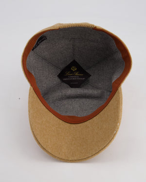 Loro Piana Beige Storm System Cashmere Cap Size M