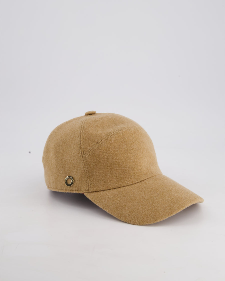 Loro Piana Beige Storm System Cashmere Cap Size M