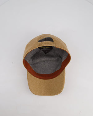 Loro Piana Beige Storm System Cashmere Cap Size M