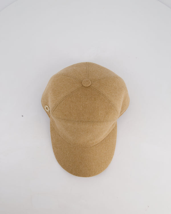 Loro Piana Beige Storm System Cashmere Cap Size M